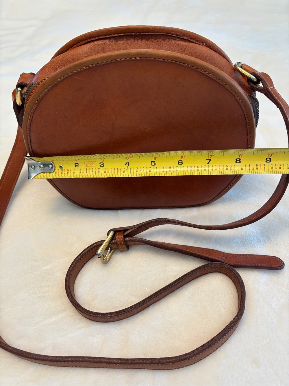 Vintage COACH Canteen Leather Crossbody Bag Chestnut Brown- WOW! - Picture 13 of 15